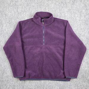 L.L. Bean Vintage Women’s Purple 1/4 Zip Fleece Pullover L